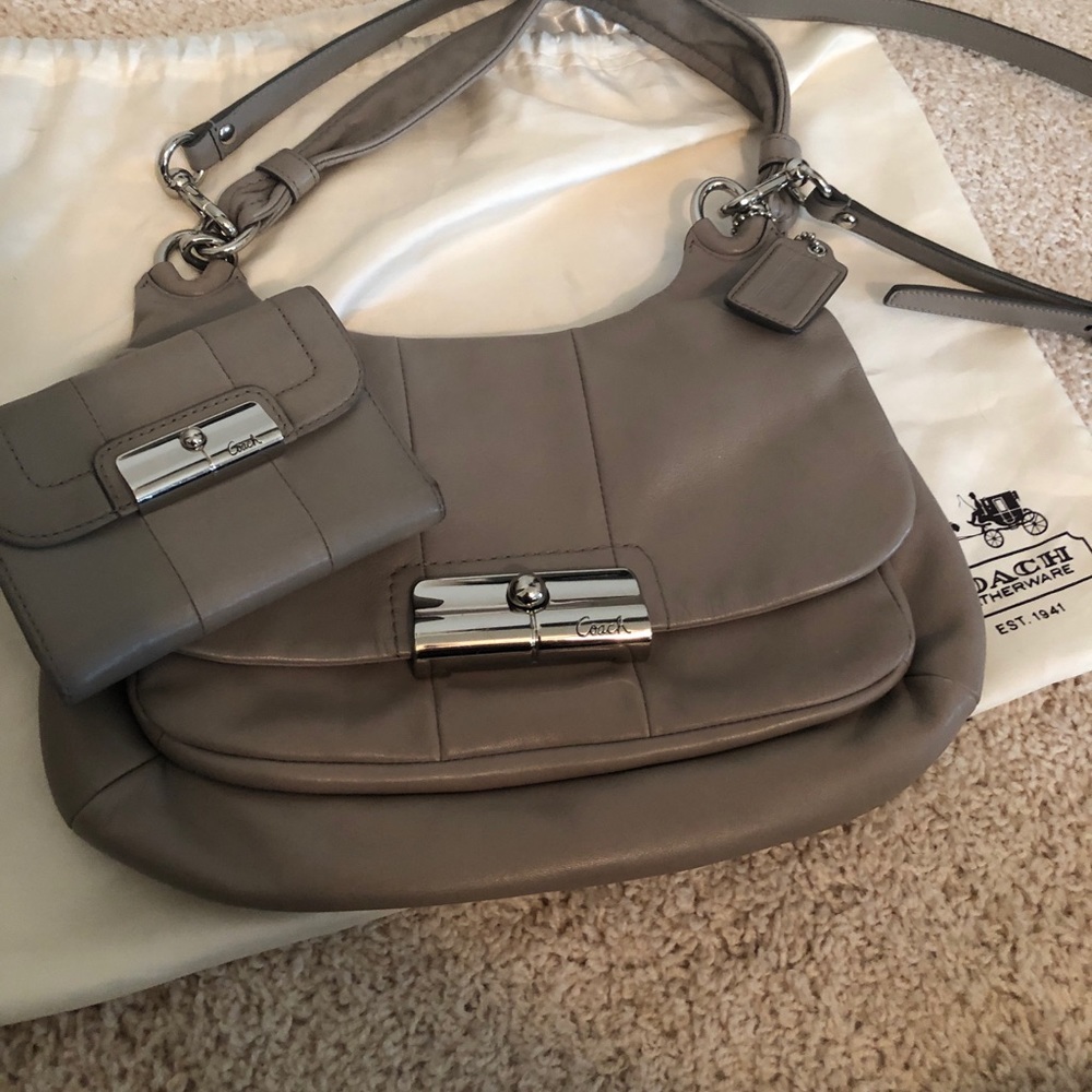 Coach handbag and matching wallet